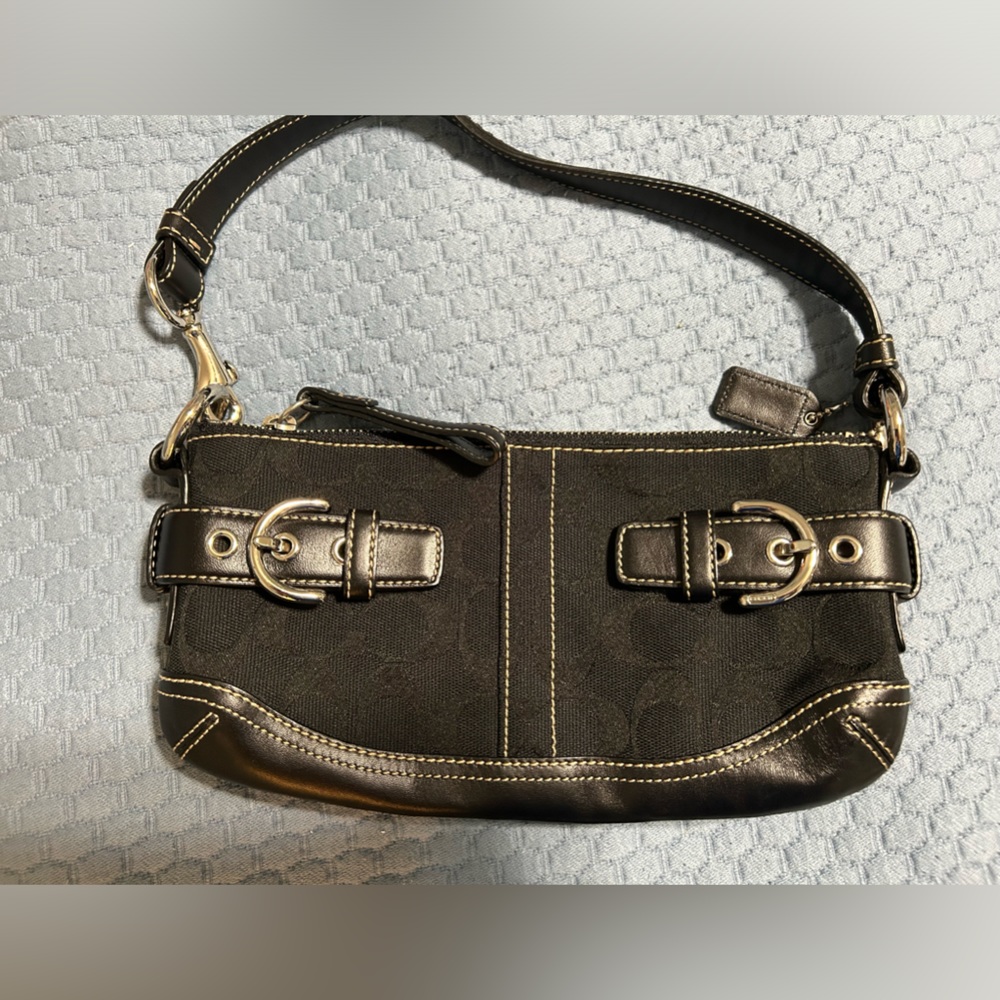 Coach mini black purse